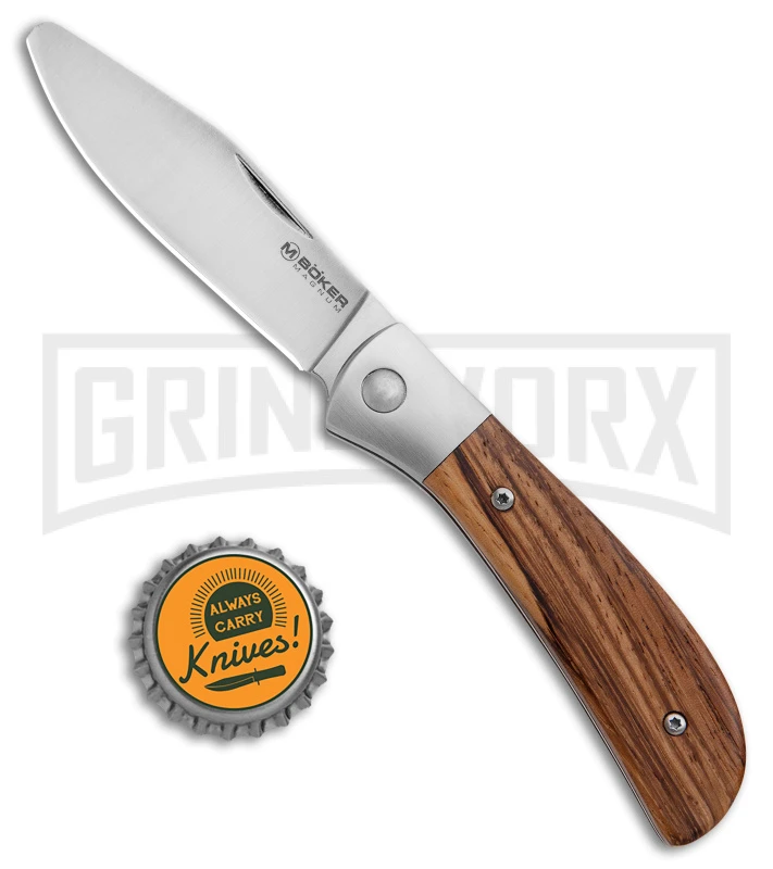 Boker Magnum Kids Slip Joint Knife Zebrawood - Satin Plain 4 Boker Magnum Kids Slip Joint Knife Zebrawood - Satin Plain - Image 4
