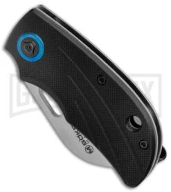 Boker Magnum Lil Lambfoot Black Frame Lock Knife - Satin Plain -OTF Knives Shop Boker Magnum Lil Lambfoot FL Black G 10 Satin 01SC081 BHQ 120668 jr spine large