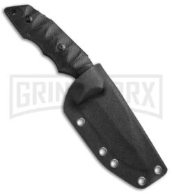Boker Magnum Nightshade Black G-10 Fixed Blade Knife - Black Plain -OTF Knives Shop Boker Magnum Nightshade Black 02SC155 BHQ 49554 jr sheath large