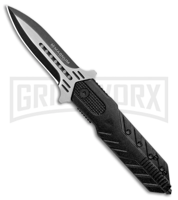 Boker Magnum Rocket Black Folding Knife - Black Plain 1 Boker Magnum Rocket Black Folding Knife - Black Plain