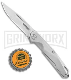 Boker Magnum Shiny EDC Slip Joint Folding Knife - Satin Plain 7 Boker Magnum Shiny EDC Slip Joint Folding Knife - Satin Plain -OTF Knives Shop Boker Magnum Shiny EDC SJ SS Satin 01SC086 BHQ 120663 jr bottlecap large