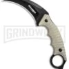 Boker Magnum Spike Tan G-10 Karambit Fixed Blade Knife - Black Plain