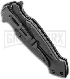 Boker Magnum Starfighter 2.0 Black G-10 Spring Assisted Knife - Black -OTF Knives Shop Boker Magnum Starfighter 2.0 SA Black G 10 Black 01RY269 BHQ 120936 jr side large