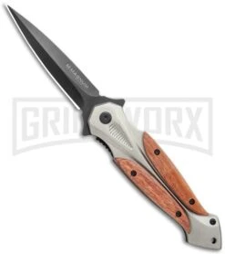 Boker Magnum Starfighter XL Spring Assisted Knife - Black Plain