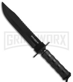 Boker Magnum 02MB935 Survivalist Fixed Blade - Black Plain
