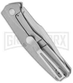 Boker Magnum The Milled One Steel Folding Knife - Satin Plain -OTF Knives Shop Boker Magnum The Milled One FL Satin BHQ 136007 jr side large