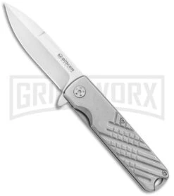 Boker Magnum Triple-S Point Liner Lock Knife - Satin Plain