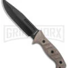Boker Magnum Warrior Fixed Blade Knife Desert Micarta - Black Plain