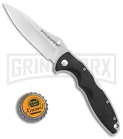 Boker Magnum X-Over Black G-10 Folding Knife - Satin Plain -OTF Knives Shop Boker Magnum X Over BHQ 80849 er bottlecap large