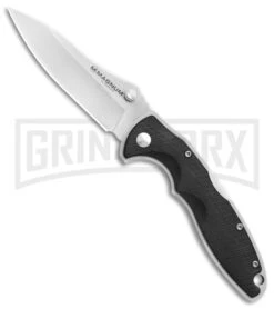 Boker Magnum X-Over Black G-10 Folding Knife - Satin Plain