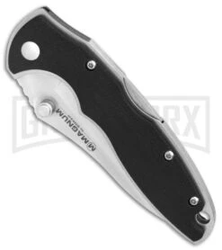 Boker Magnum X-Over Black G-10 Folding Knife - Satin Plain -OTF Knives Shop Boker Magnum X Over BHQ 80849 er spine large