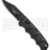 Boker Mini Kalashnikov Black Bowie Automatic Knife - Black Plain