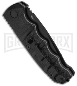 Boker Mini Kalashnikov Black Automatic Knife - Tanto Black Plain -OTF Knives Shop Boker Mini Kalashnikov Tanto Automatic Knife Black 2in Black BHQ 132752 td side large