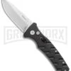 Boker Mini Strike Automatic Knife Black - Drop Point Stonewash Plain