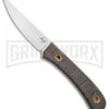 Boker Plus Bark Beetle Brown Micarta Fixed Blade Knife (Satin Plain)