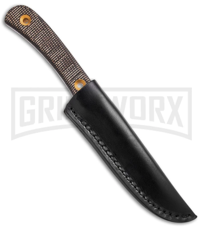 Boker Plus Bark Beetle Brown Micarta Fixed Blade Knife (Satin Plain) 3 Boker Plus Bark Beetle Brown Micarta Fixed Blade Knife (Satin Plain) - Image 3