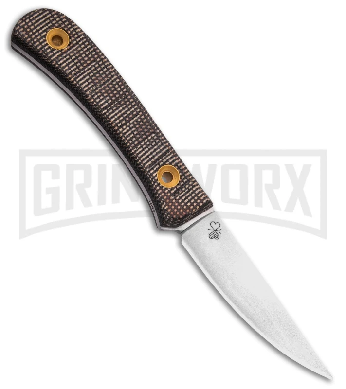Boker Plus Bark Beetle Brown Micarta Fixed Blade Knife (Satin Plain) 2 Boker Plus Bark Beetle Brown Micarta Fixed Blade Knife (Satin Plain) - Image 2
