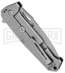 Boker Plus Burke Hitman Black G10 Folding Knife - Stonewash Plain -OTF Knives Shop Boker Plus Burke Hitman Black G 10 SW 01BO776 BHQ 68841 jr side large