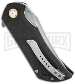 Boker Golem Liner Lock Knife Black G-10 - Stonewash Plain 6 Boker Golem Liner Lock Knife Black G-10 - Stonewash Plain -OTF Knives Shop Boker Plus Golem BHQ 136260 td side large