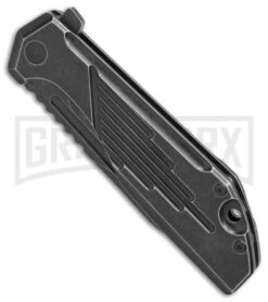 Boker Plus Lateralus Black Stonewash Folding Knife - Black Stonewash -OTF Knives Shop Boker Plus JB Stout Lateralus black sw ss black sw BHQ 76667 er spine large
