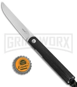 Boker Plus Kansei Nori Black G-10 Liner Lock Knife - Satin Plain -OTF Knives Shop Boker Plus Kansei Nori LL Black G 10 Satin 01BO890 BHQ 101766 jr bottlecap large