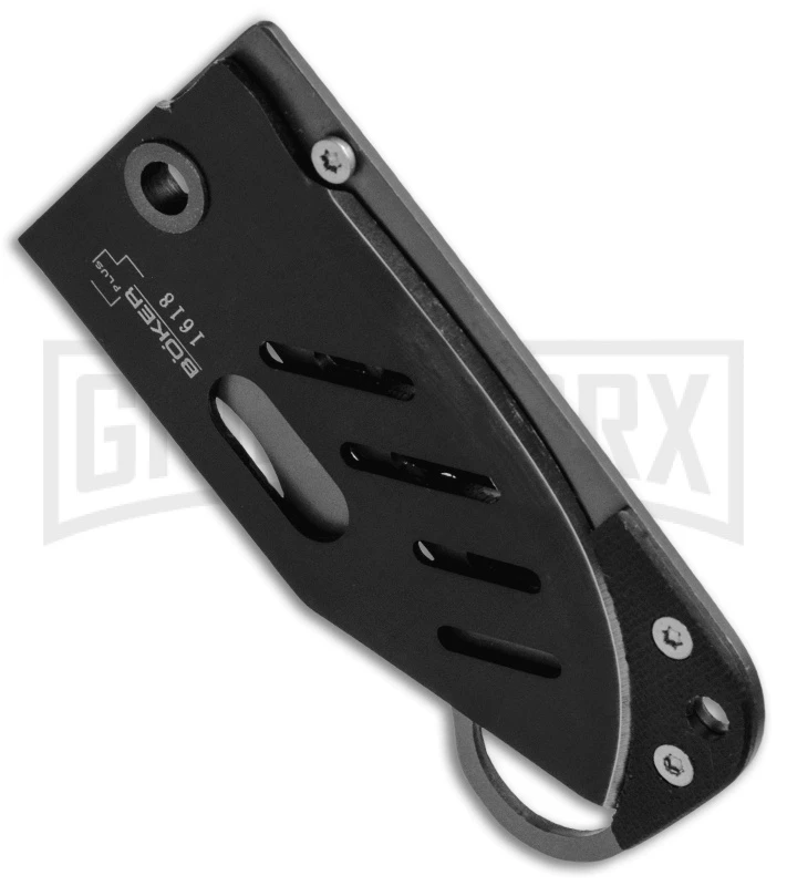 Boker Plus Credit Card Folding Knife - Black Plain 2 Boker Plus Credit Card Folding Knife - Black Plain - Image 2