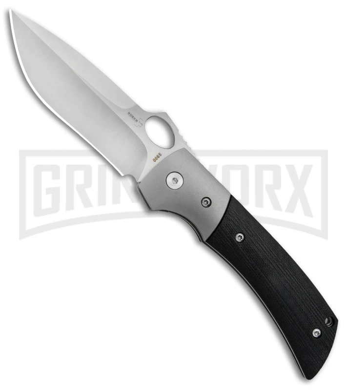 Boker Plus Marlowe Squail Black G-10 Folding Knife - Satin Plain 1 Boker Plus Marlowe Squail Black G-10 Folding Knife - Satin Plain