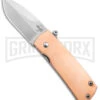 Boker Plus Shamsher Copper Automatic Liner Lock Knife - Satin Plain