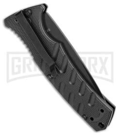 Boker Plus Strike Automatic Knife - Drop Point Black Plain -OTF Knives Shop Boker Plus Strike Bowie Auto Black 01BO433NSOI BHQ 97031 jr side large