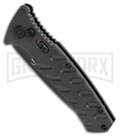 Boker Plus Strike Manual Knife - Drop Point Black Plain -OTF Knives Shop Boker Plus Strike Bowie Auto Black 01BO433NSOI BHQ 97031 jr spine large 1