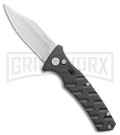 Boker Plus Strike Automatic Knife - Bowie Stonewash Plain