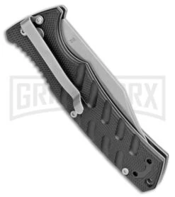 Boker Plus Strike Automatic Knife - Bowie Stonewash Plain 8 Boker Plus Strike Automatic Knife - Bowie Stonewash Plain -OTF Knives Shop Boker Plus Strike Bowie Auto Black SW 01BO429NSOI BHQ 97034 jr side large