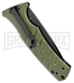 Boker Plus Strike OD Green Manual Knife - Drop Point Black Plain 8 Boker Plus Strike OD Green Manual Knife - Drop Point Black Plain -OTF Knives Shop Boker Plus Strike Bowie Auto OD Green Black 01BO432NSOI BHQ 97033 jr side large