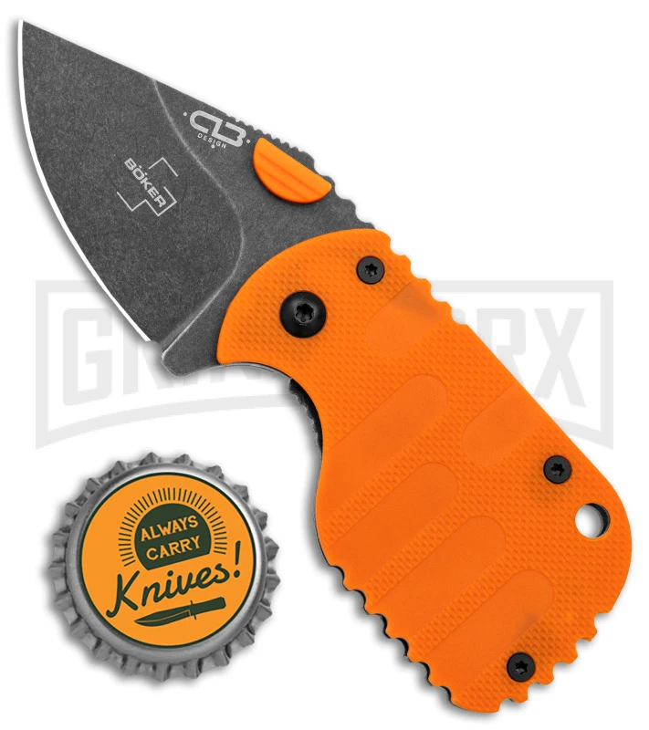 Boker Plus Subcom 2.0 Orange Frame Lock Knife - Serr 4 Boker Plus Subcom 2.0 Orange Frame Lock Knife - Serr - Image 4