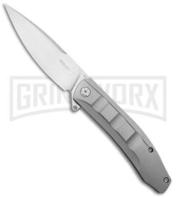 Boker Plus Talpid Stainless Steel Frame Lock Knife - Satin Plain