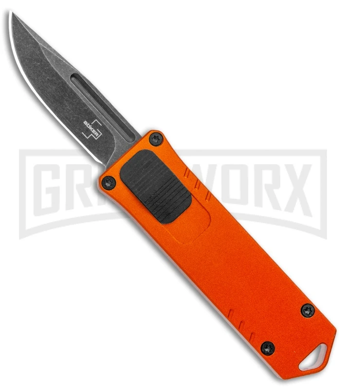 Boker Plus USB OTF Black Automatic Knife Aluminum - Orange SW Plain 1 Boker Plus USB OTF Black Automatic Knife Aluminum - Orange SW Plain