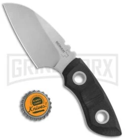 Boker Plus Voxnaes PryMate Pro Black Micarta Fixed Blade Knife (2.95" Satin) -OTF Knives Shop Boker Plus Voxnaes PryMate Pro Micarta SW 02BO016 BHQ 111253 jr bottlecap large