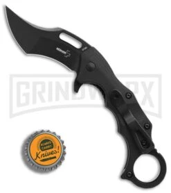 Boker Plus Wildcat Black Karambit Folding Knife - Black Plain 8 Boker Plus Wildcat Black Karambit Folding Knife - Black Plain -OTF Knives Shop Boker Plus Wildcat Karabit black BHQ 68522 er bottlecap large