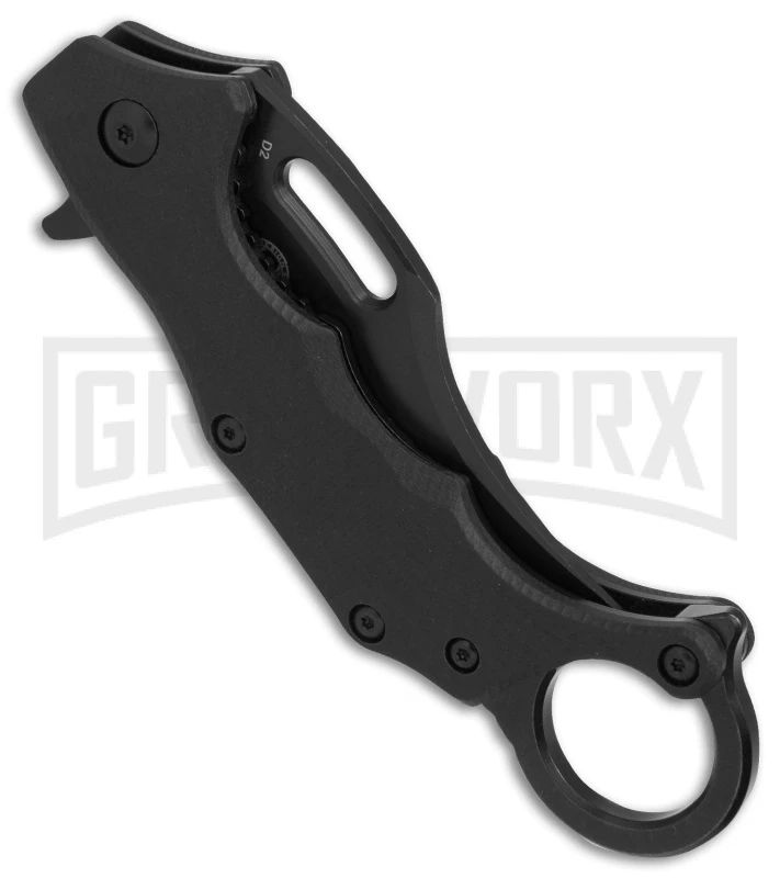 Boker Plus Wildcat Black Karambit Folding Knife - Black Plain 2 Boker Plus Wildcat Black Karambit Folding Knife - Black Plain - Image 2