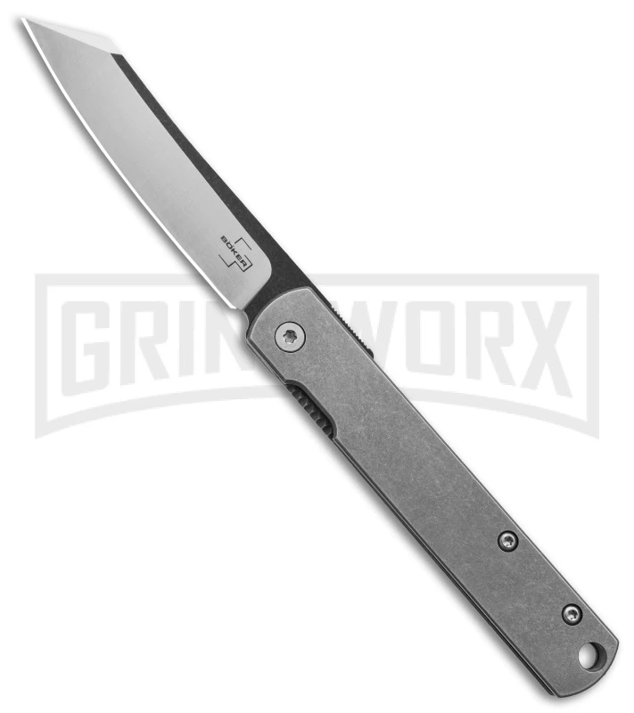 Boker Plus Zensin Stainless Steel Liner Lock Knife - Satin Plain 1 Boker Plus Zensin Stainless Steel Liner Lock Knife - Satin Plain