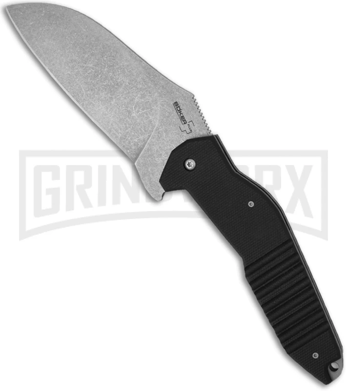 Boker S2 Folding Knife - Stonewash Plain 1 Boker S2 Folding Knife - Stonewash Plain