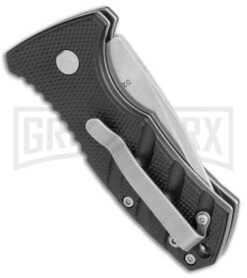 Boker Stubby Strike Black Automatic Knife - Stonewash -OTF Knives Shop Boker Stubby Strike CA Legal Auto SW 01BO440NSOI BHQ 99646 jr side large