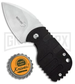 Boker Subcom Black G-10 Friction Folder- Stonewash Plain -OTF Knives Shop Boker Subcom Friction Folder Knife Black G 10 SW BHQ 94318 ns bottlecap 2 large