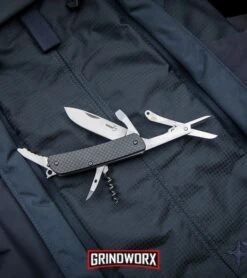 Boker Plus Tech-Tool Carbon Fiber 3 Folding Knife - Polish Plain -OTF Knives Shop Boker Tech Tool Carbon Fiber 3 Pocket Knife Multi Tool Polish 01BO823 BHQ 33317 kp backpack web large