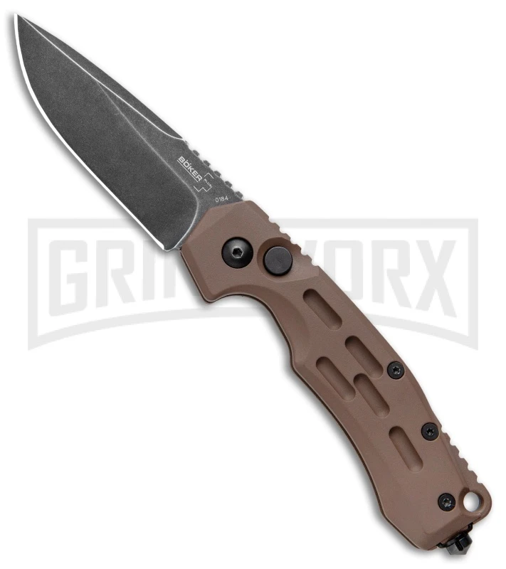 Boker Thunder Storm Automatic Knife Coyote - Blackwash Plain 1 Boker Thunder Storm Automatic Knife Coyote - Blackwash Plain
