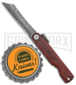Boker Higonokami Bonsai Hikari Flipper Knife Wood - Damascus Reverse Tanto 7 Boker Higonokami Bonsai Hikari Flipper Knife Wood - Damascus Reverse Tanto -OTF Knives Shop Higonokami Bonsai Mokuzai Wood Damascus BHQ 126249 jr bottlecap large