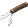 Boker Plus Mini Tech Tool 2 Keychain Folding Knife BOP01BO877, 2.05" 12C27 Plain Blade, Zebrawood Handles, Multi-Tool
