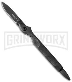 Boker Plus Office Survival Gray Aluminum Pen Knife - Gray Plain