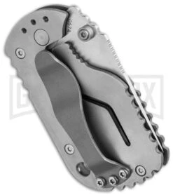 Boker Plus Chad Los Banos Subcom Titanium Knife - VG-10 Satin Plain -OTF Knives Shop boker 01bo605 side large