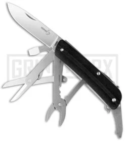 Boker Plus City 4 Tech-Tool Black G-10 Folding Knife - Polish Plain
